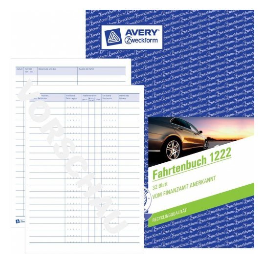 EAN 4004182012222 - Avery 1222 papel de calculadora y registro 32 pieza(s) 210 mm imagen 1