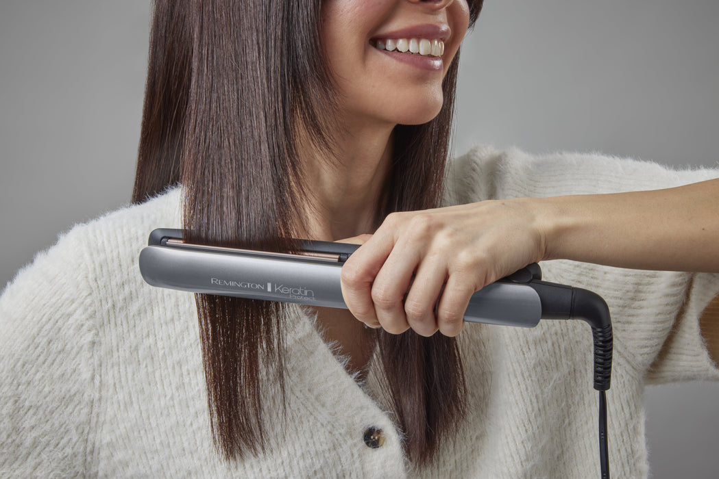EAN 4008496938322 - Remington S 8598 Plancha de pelo Caliente Negro, Gris 3 m imagen 2
