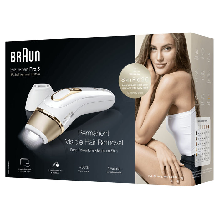 EAN 4210201412649 - Braun Silk-expert Pro Silk expert Pro 5 PL5154 Luz pulsada intensa (IPL) Oro, Blanco imagen 4