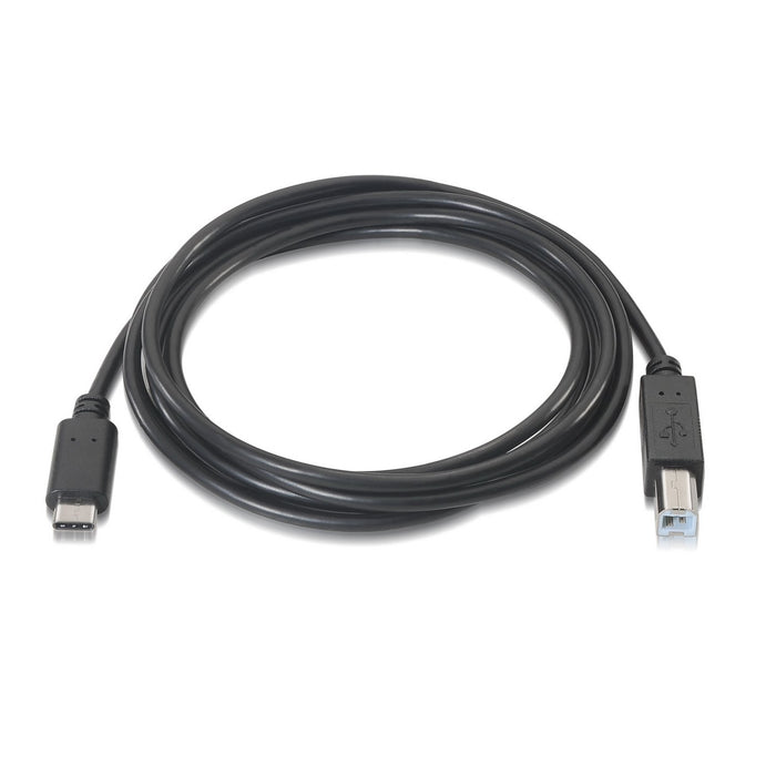 EAN 8436574700534 - AISENS A107-0054 cable USB USB 2.0 2 m USB C USB B Negro imagen 2