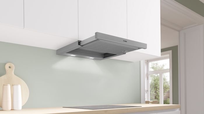 EAN 4242005538126 - Bosch DFL064W54 campana Semintegrada (extraíble) Metálico, Plata 394 m³/h imagen 2