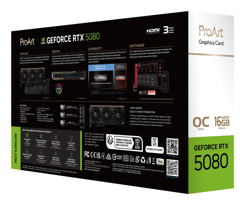 EAN 4711636174992 - ASUS ProArt -RTX5080-O16G NVIDIA GeForce RTX 5080 16 GB GDDR7 imagen 16