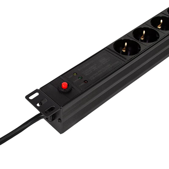 EAN 4052792068733 - LogiLink PDU7C02 unidad de distribución de energía (PDU) 7 salidas AC 1U Negro imagen 4
