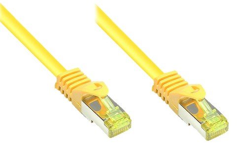 EAN 4014619324354 - Alcasa 8070R-003Y cable de red Amarillo 0,25 m Cat7 S/FTP (S-STP) imagen 1