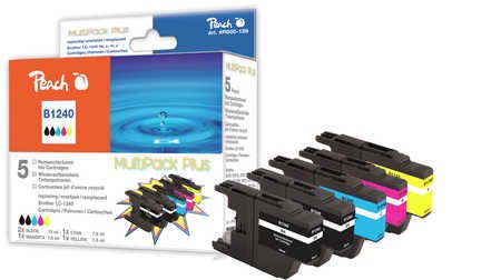 EAN 7640164826516 - Peach PI500-129 cartucho de tinta 5 pieza(s) Negro, Cian, Amarillo, Magenta imagen 1