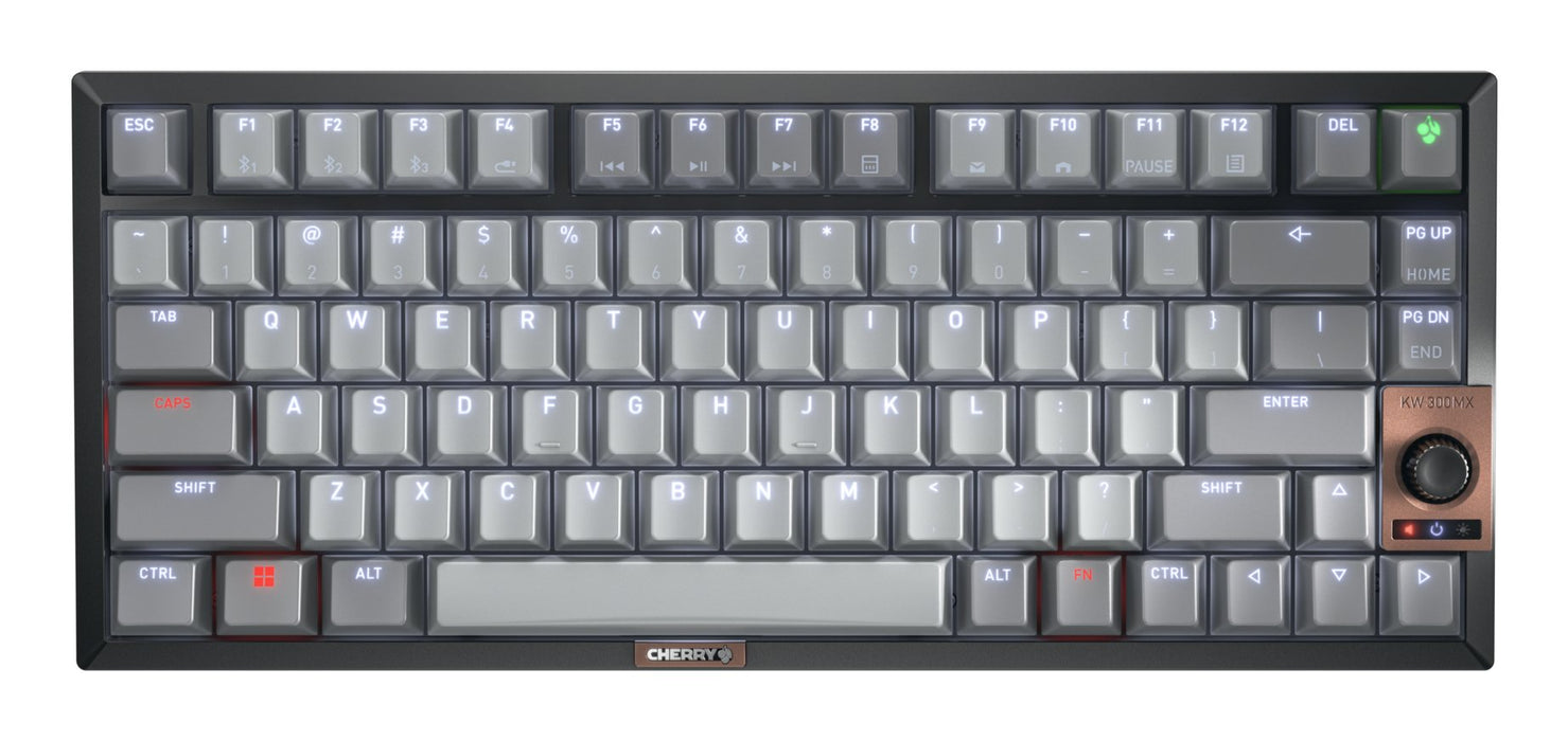 EAN 4025112117732 - CHERRY KW 300 MX teclado Hogar USB + Bluetooth QWERTY Inglés de EE. UU. Negro, Cobre, Gris imagen 1