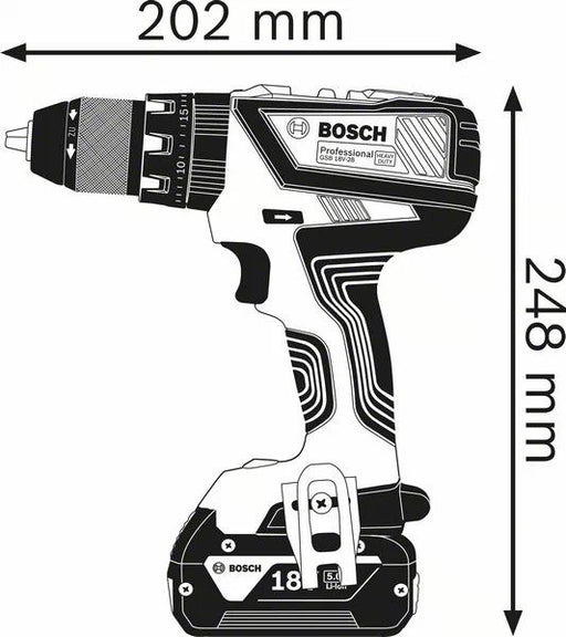 EAN 3165140940764 - Bosch GSB 18V-28 Professional 1900 RPM Negro, Azul, Rojo imagen 2