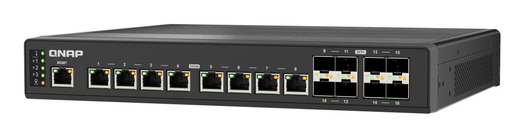 EAN 4711103085714 - QNAP QSW-IM3216-8S8T switch Gestionado L2 10G Ethernet (100/1000/10000) Negro imagen 4