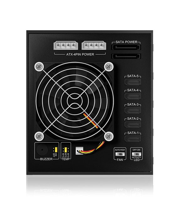 EAN 4250078161417 - ICY BOX IB-565SSK 3x 5,25" Bandeja para disco duro Negro imagen 6