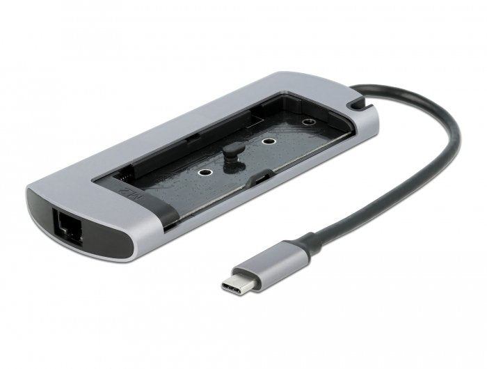 EAN 4043619877676 - DeLOCK 87767 base para portátil y replicador de puertos Alámbrico USB 3.2 Gen 1 (3.1 Gen 1) Type-C Gris imagen 5