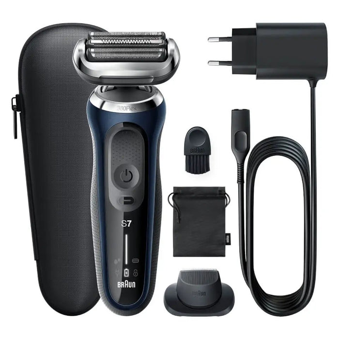 EAN 4210201433781 - Braun Series 7 71-B1200s Máquina de afeitar de láminas Recortadora Azul imagen 1