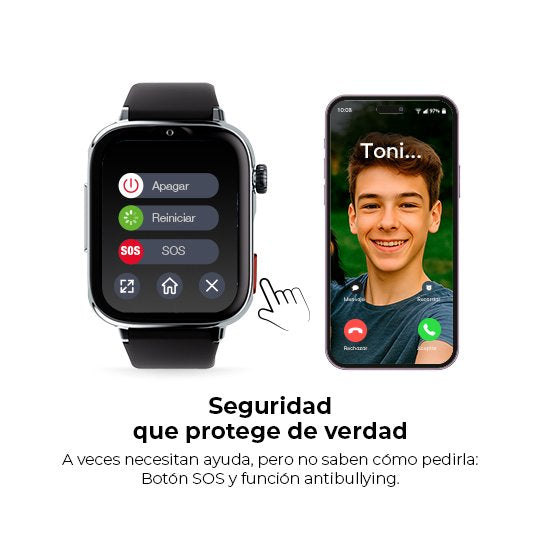 EAN 8436628090079 - SaveFamily SaveWatch Plus 2 4,7 cm (1.85") AMOLED Digital 410 x 502 Pixeles Pantalla táctil 4G Negro Wifi imagen 7