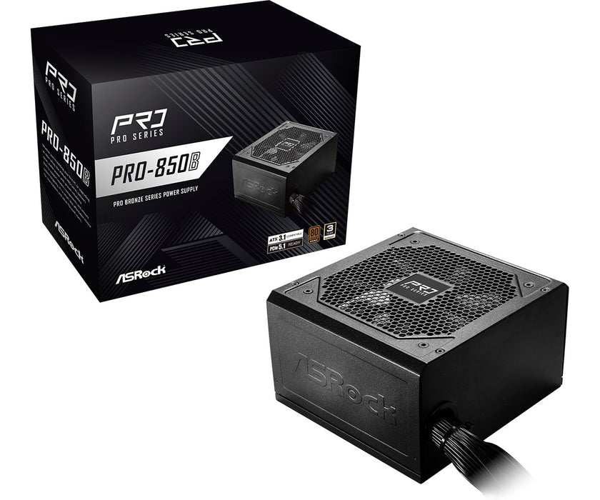 EAN 4711581491403 - Asrock PRO-850B unidad de fuente de alimentación 850 W 24-pin ATX ATX Negro imagen 1