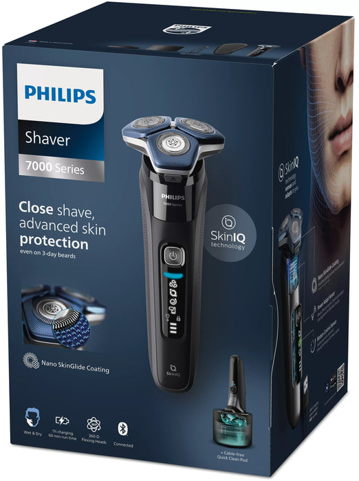 EAN 8720689008464 - Philips SHAVER Series 7000 S7886/55 afeitadora Máquina de afeitar de rotación Recortadora Negro imagen 3