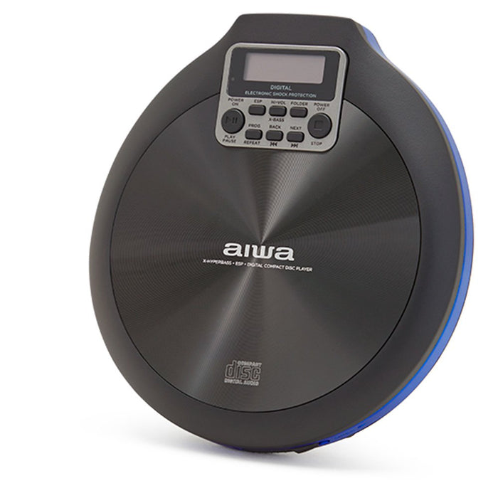 EAN 8435256898095 - Aiwa PCD-810BL reproductor de CD Reproductor de CD portátil Negro, Azul imagen 1