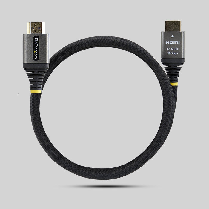 EAN 65030929295 - StarTech.com HDMI2-FLEX-4K60-1M cable HDMI HDMI tipo A (Estándar) Negro, Plata imagen 5