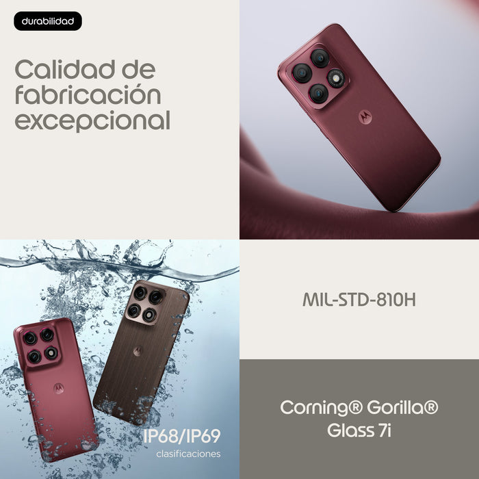 EAN 0840493630557 - Motorola edge 70 pro 17,2 cm (6.78") SIM doble Android 16.0 5G USB Tipo C 8 GB 256 GB 6500 mAh Burdeos imagen 11