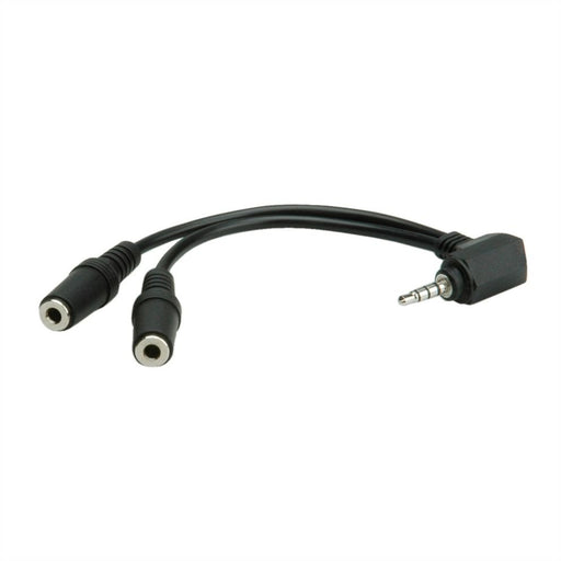 EAN 7611990194995 - ROLINE 11.09.4441 cable de audio 0,15 m 3,5mm 2 x 3.5mm Negro imagen 2