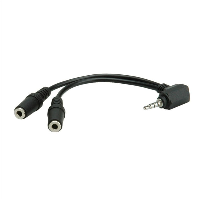 EAN 7611990194995 - ROLINE 11.09.4441 cable de audio 0,15 m 3,5mm 2 x 3.5mm Negro imagen 2