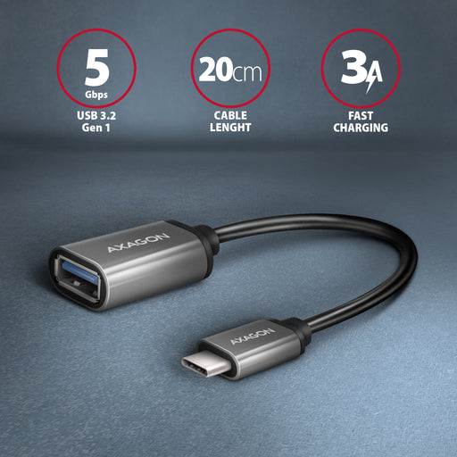 EAN 8595247905994 - Axagon RUCM-AFAC cambiador de género para cable USB C USB A Gris imagen 2