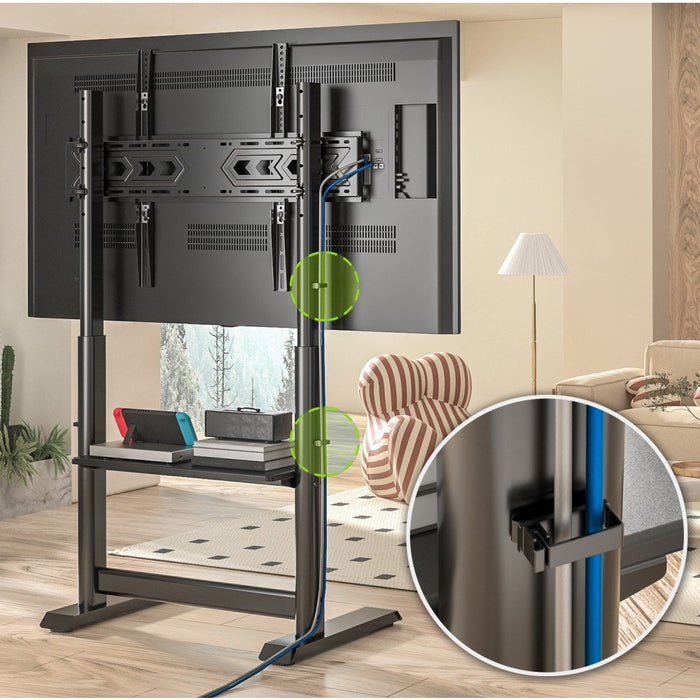 EAN 8058956620898 - Techly ICA-TR130BK soporte para TV 2,18 m (86") Negro imagen 7