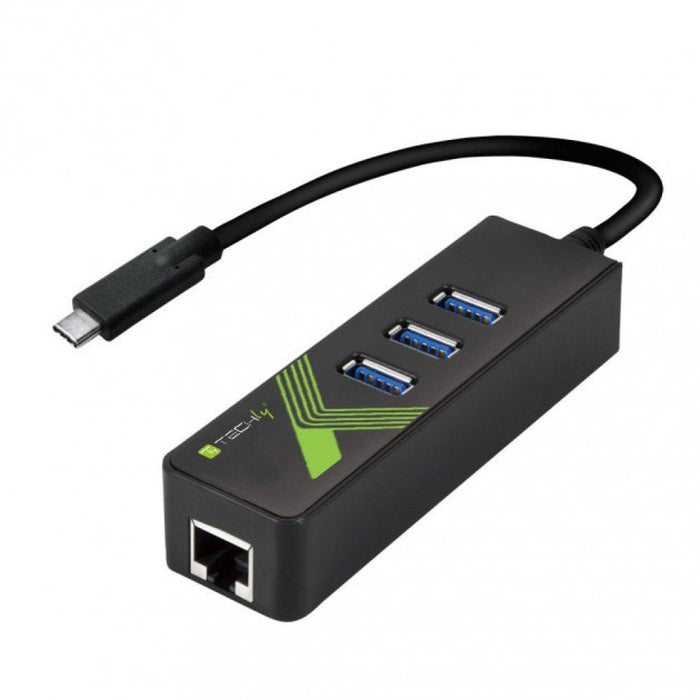 EAN 8051128105810 - Techly IDATA USB-ETGIGA-3C2 base para portátil y replicador de puertos USB 3.2 Gen 1 (3.1 Gen 1) Type-C N imagen 1