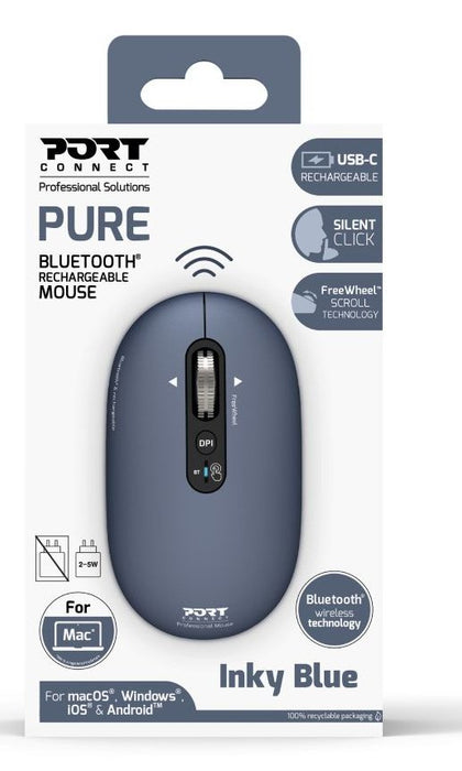EAN 3567049105051 - Port Designs PORT Connect PURE MAC ratón Universal Ambidextro Bluetooth Óptico 3200 DPI imagen 6