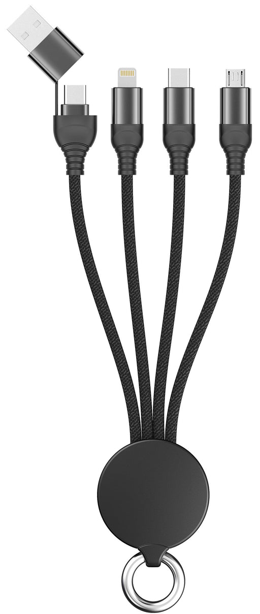 EAN 4010425973632 - 2GO 797363 cable USB USB A/USB C USB C/micro-USB B/Lightning Negro imagen 1