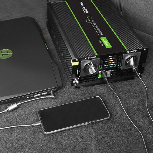 EAN 5901878519395 - Qoltec Monolith adaptador e inversor de corriente Auto 4000 W Negro imagen 3