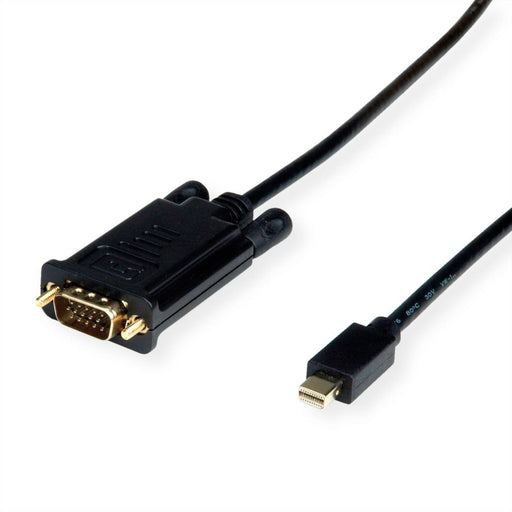 EAN 7630049616356 - VALUE 11.99.5807 adaptador de cable de vídeo 2 m Mini DisplayPort VGA (D-Sub) Negro imagen 1