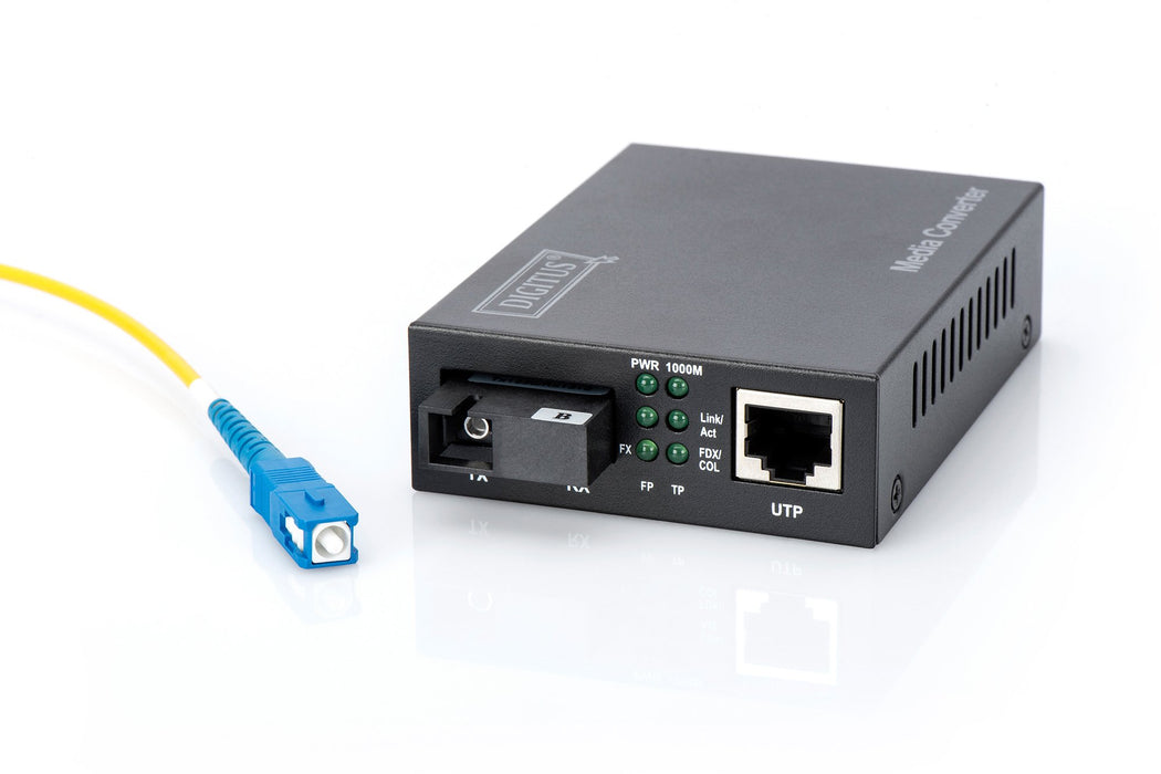 EAN 4016032307976 - Digitus DN-82123 convertidor de medio 1000 Mbit/s 1550 nm Monomodo Negro imagen 5