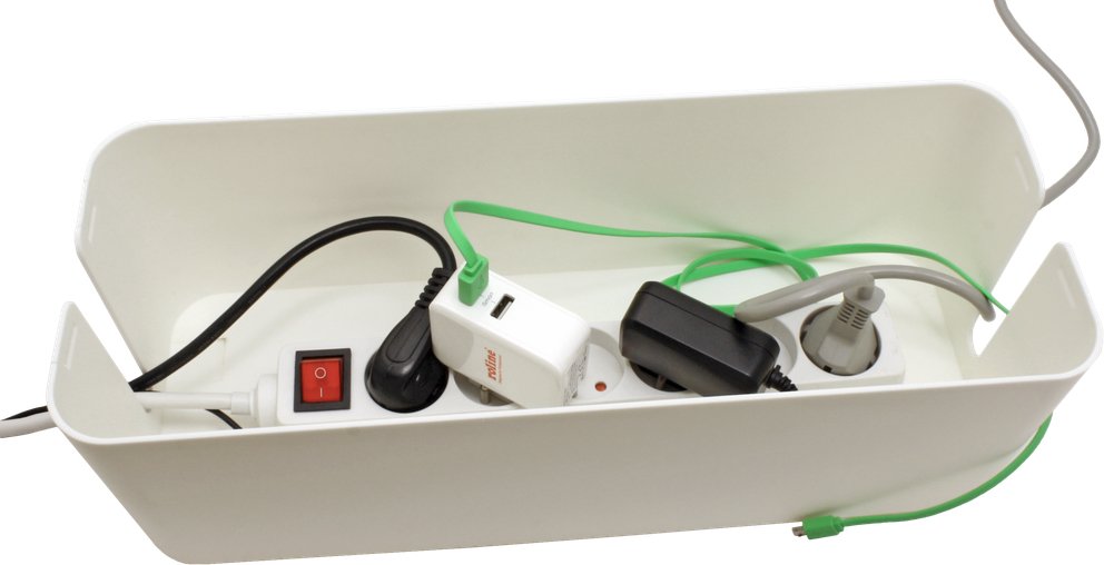 EAN 7611990145362 - VALUE 19.99.3237 organizador de cables Caja de cables Blanco 1 pieza(s) imagen 4