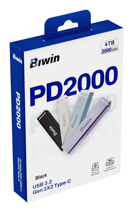 EAN 6955914622159 - Biwin PD2000 4 TB USB Tipo C USB 3.2 Gen 2x2 Negro imagen 16