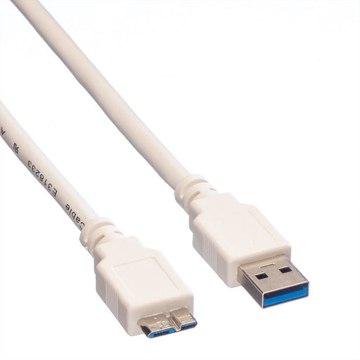 EAN 7611990125432 - VALUE 11998873 cable USB USB 3.2 Gen 1 (3.1 Gen 1) 0,8 m USB A Micro-USB B Blanco imagen 2