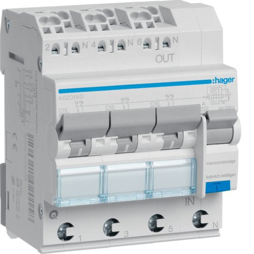 EAN 3250611020189 - Hager ADZ366D accesorio para cuadros eléctricos imagen 1