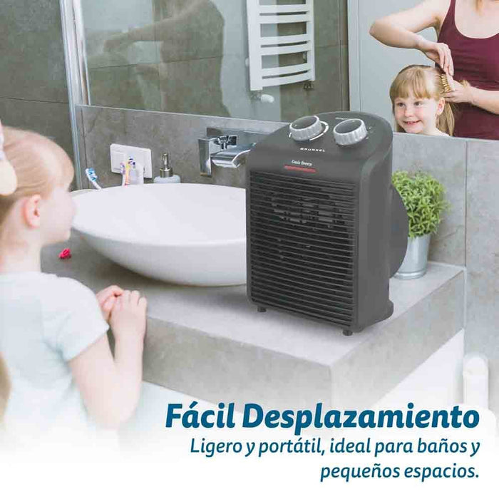 EAN 8426156018591 - Grunkel WB-2000PLUSBL calefactor eléctrico Interior Blanco 2000 W Ventilador eléctrico imagen 3