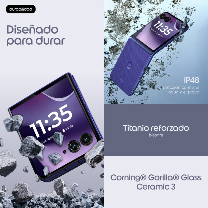 EAN 840493611792 - Motorola razr 70 ultra 17,7 cm (6.96") SIM doble Android 16.0 5G USB Tipo C 16 GB 512 GB 5000 mAh Violeta imagen 19