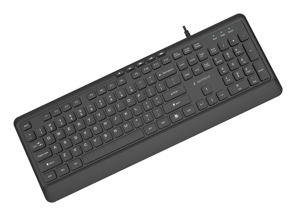 EAN 8716309136822 - Gembird KB-MCH-05 teclado Universal USB QWERTY Internacional de EE.UU. Negro imagen 3