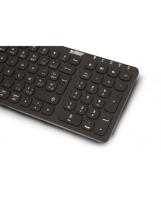 EAN 3760170880174 - Urban Factory ONLEE teclado Universal Bluetooth AZERTY Francés Negro imagen 5