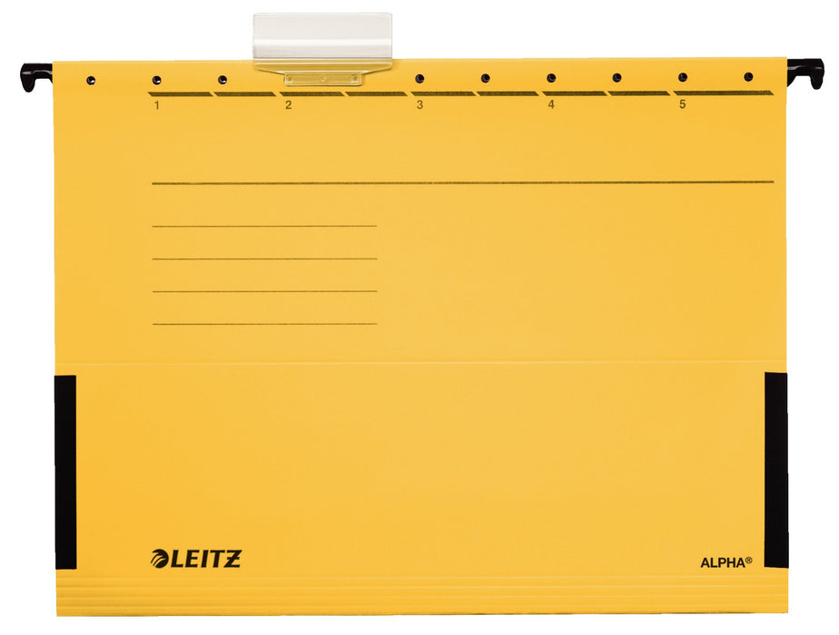 EAN 4002432332267 - Leitz Alpha archivador colgante Cartón A4 Amarillo 5 pieza(s) imagen 1