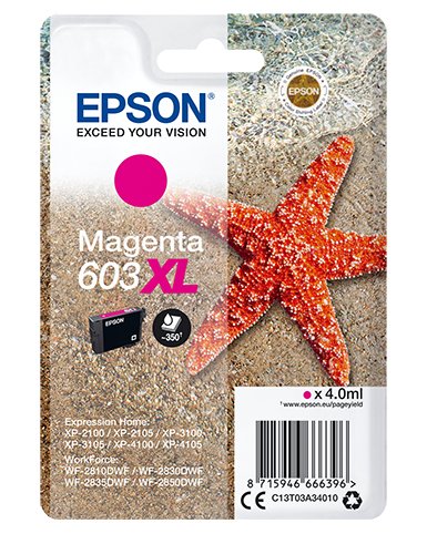 EAN 8715946666709 - Epson C13T03A34020 cartucho de tinta 1 pieza(s) Original Alto rendimiento (XL) imagen 1