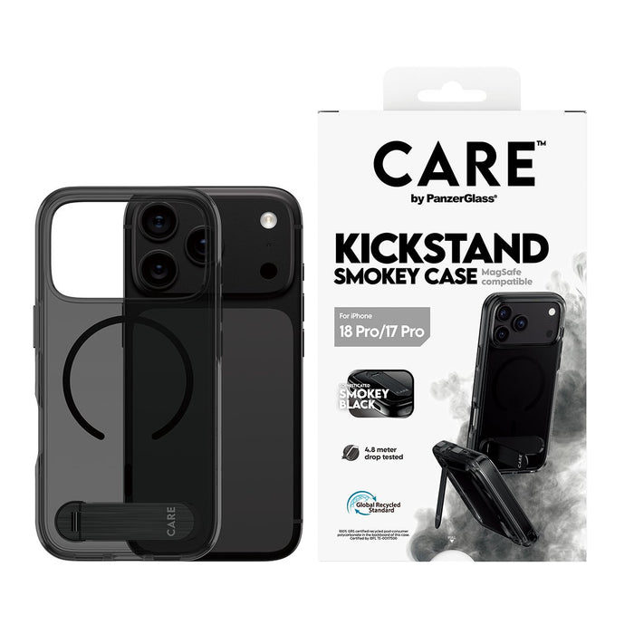 EAN 5715685043871 - PanzerGlass CARE™ by ® Kickstand Case Smokey w. Black MagSafe iPhone 2026 Pro | 17 Pro funda para teléfon imagen 2