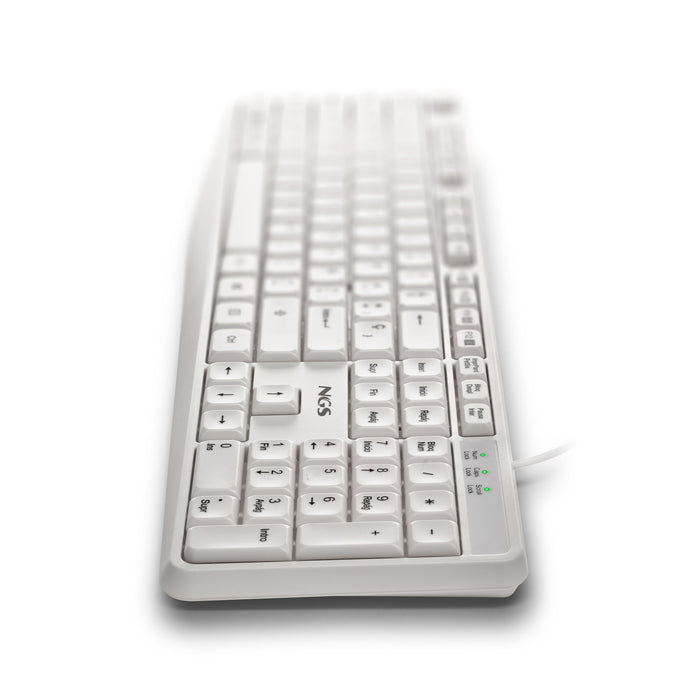 EAN 8435430628319 - NGS HERITAGE teclado Universal USB QWERTY Español Blanco imagen 3