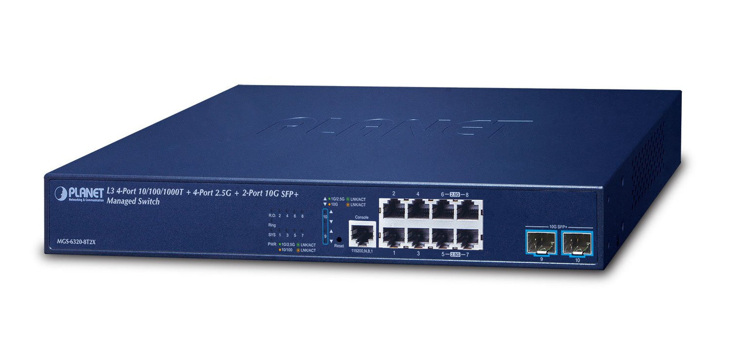 EAN 4711605286404 - PLANET L3 4-Port 10/100/1000T + Gestionado Gigabit Ethernet (10/100/1000) 1U imagen 1
