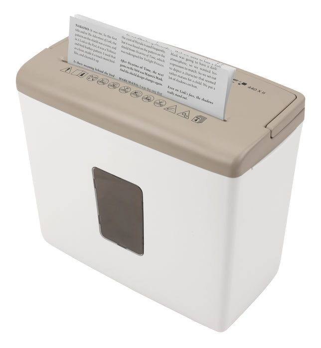 EAN 4030152955855 - Genie 440 X II triturador de papel Corte cruzado 72 dB Blanco, Marrón imagen 4