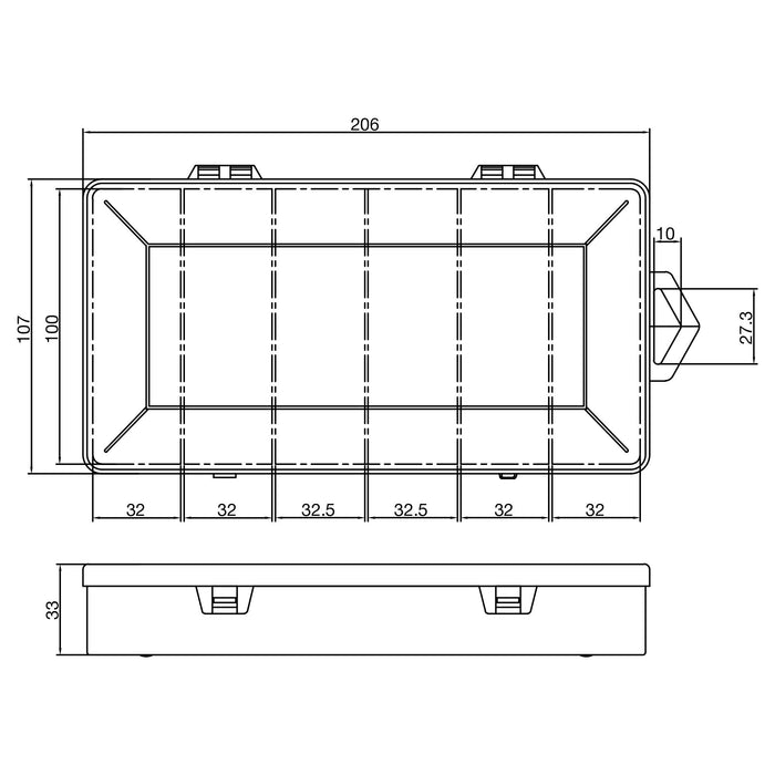 EAN 4043718331468 - InLine 43009K pieza pequeña y caja de herramientas Caja para piezas pequeñas Transparente imagen 2