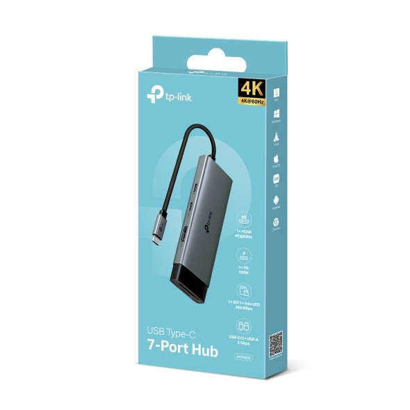EAN 8885020625295 - TP-Link UH7020C hub de interfaz USB 3.2 Gen 1 (3.1 Gen 1) Type-C 5000 Mbit/s imagen 4