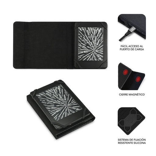 EAN 8436586741006 - SUBBLIM SUB-CUE-1EC001 funda para libro electrónico 15,2 cm (6") Folio Negro imagen 2