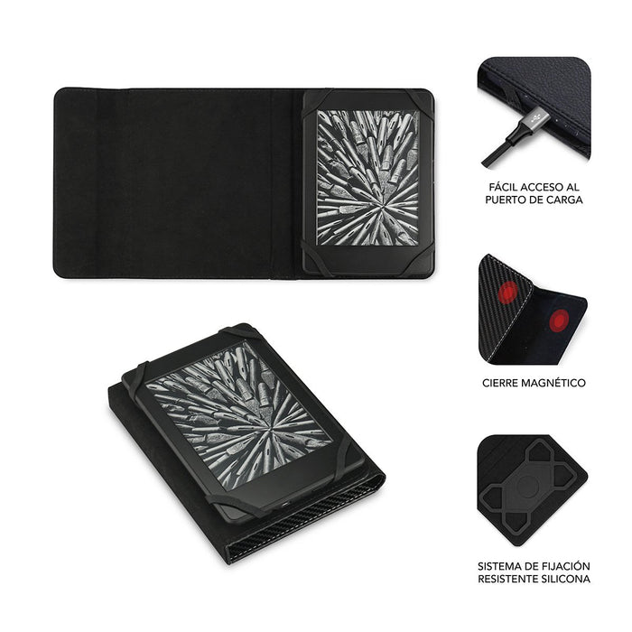 EAN 8436586741006 - SUBBLIM SUB-CUE-1EC001 funda para libro electrónico 15,2 cm (6") Folio Negro imagen 2