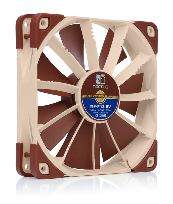 EAN 0841501110269 - Noctua NF-F12 Carcasa del ordenador Ventilador 12 cm Beige, Marrón imagen 2